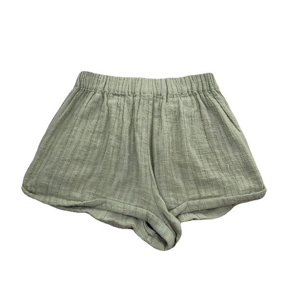 Free People Women medium Shorts Pull On Elastic Waist Cotton Ladies Sz M D16 - Picture 1 of 9